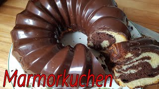 lockerer 🍰Marmorkuchen mit 🍫Schoko-Glanzguss | Tipps und Tricks | Rezept mit Videoanleitung