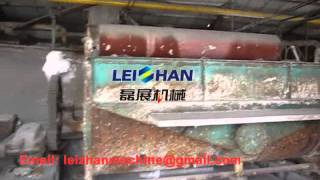 Tissue paper pulping line for wood pulp processing