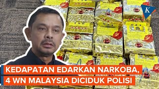 Bolak-balik Masuk Indonesia untuk Edarkan Narkoba, 4 WN Malaysia Ditangkap Mabes Polri