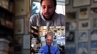 Basketball star Curry talks coronavirus with Fauci