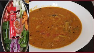 Instant Sambar Recipe With MTR Sambar Masala|Restaurent Style SouthIndian Sambar Curry|Lockdown Dish