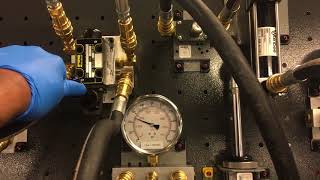 Hydraulic cylinder in a series circuit lab3 3