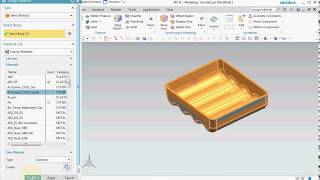 Assign a Material in Siemens UG NX 11