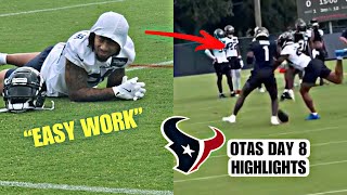 Stefon Diggs & Derek Stingley GOING AT IT! at Houston Texans HEATED OTA’s Day 8