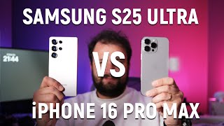 Samsung S25 Ultra vs iPhone 16 Pro Max Karşılaştırması - S25 Ultra İncelemesi #s25ultra #iphone