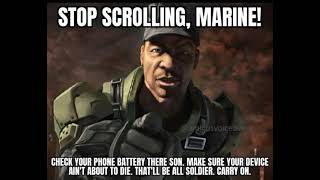 STOP SCROLLING MARINE