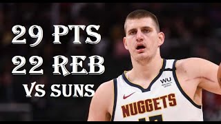 Nikola Jokic 29 Pts 22 Reb Denver Nuggets vs Phoenix Suns HIGHLIGHTS