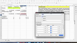 [EN] LibreOffice tips and tricks: business plan calculation using Linear Programming