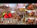 TRÊS RECHEIOS DE CHOCOLATE DELICIOSOS | FÁCIL E RÁPIDO DE PREPARAR | DIKA DA NAKA