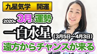 【占い】2020年3月の一白水星の運勢・九星気学【遠方からチャンスが来る】３月５日～４月３日