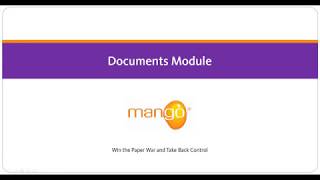 Mango - Documents Module