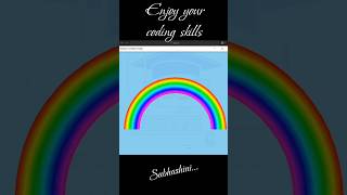 Draw Rainbow 🌈 in Python| Tip #215 | #coding #yt #ytshorts #python