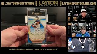 2024 Topps Luminaries Baseball Hobby 6 Box Case Break #1   RANDOM HIT STYLE