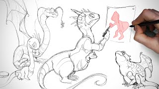 How to Sketch Unique Dragon Designs