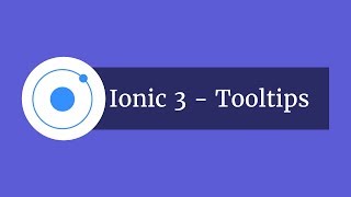 Ionic 3 - Tooltips Module