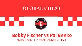 Bobby Fischer vs Pal Benko, New York, United States, 1959.