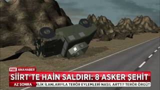 Siirt'te hain saldırı, 8 asker şehit!