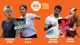 Rune/Mirza vs Dimitrov/Badosa | 2022 World Tennis League