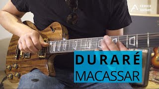 Luthier's Electric Guitar in Macassar Ebony| Duraré 'Macassar' (FG#45) | FAVIER GUITARS