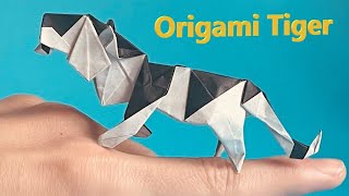 How to make a cool Origami tiger, step by step tutorial