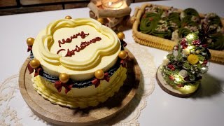 A classic red velvet cake for Christmas🎄经典红丝绒蛋糕  一起过个暖暖的圣诞节吧