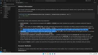 5.4 Accessor Methods 1 - Method Information