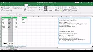 How to Filter Multiple Values