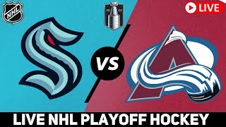 Seattle Kraken vs Colorado Avalanche GAME 1 LIVE NHL Playoffs  | PLAY-BY-PLAY NHL Live stream