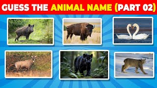 Guess The Animal Name ||Part 02 || Guess 15 Animals in 8 Seconds || Easy, Medium, Hard, Impossible