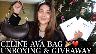 CELINE AVA BAG UNBOXING + REVIEW, WHAT FITS | CELINE GIVEAWAY ONE FOR ME ONE FOR YOU