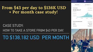 Shopify secrets: $43 to $138k + per month. ⁉️ 🌍