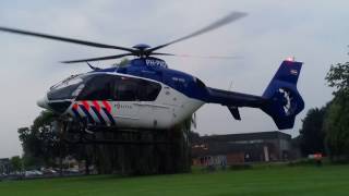 [UNIEK] [met sirene!] Politiehelikopter stijgt op vanuit Baxpark in Hendrik Ido Ambacht!