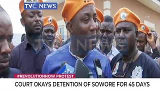 Court okays detention of Sowore for 45 days