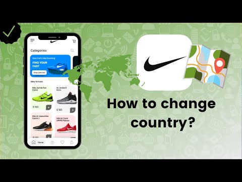 How do I change my country on Nike website?