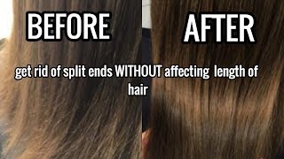 How To Get Rid Of Split Ends WITHOUT affecting length