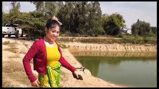 ថៅកែស្រះចិញ្ចឹមត្រីនាំស្រីស្អាតមកចាប់ត្រី