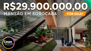 MANSÃO DE 5.000 m² EM SOROCABA | TOUR EXCLUSIVO EM DETALHES! Casas Incríveis