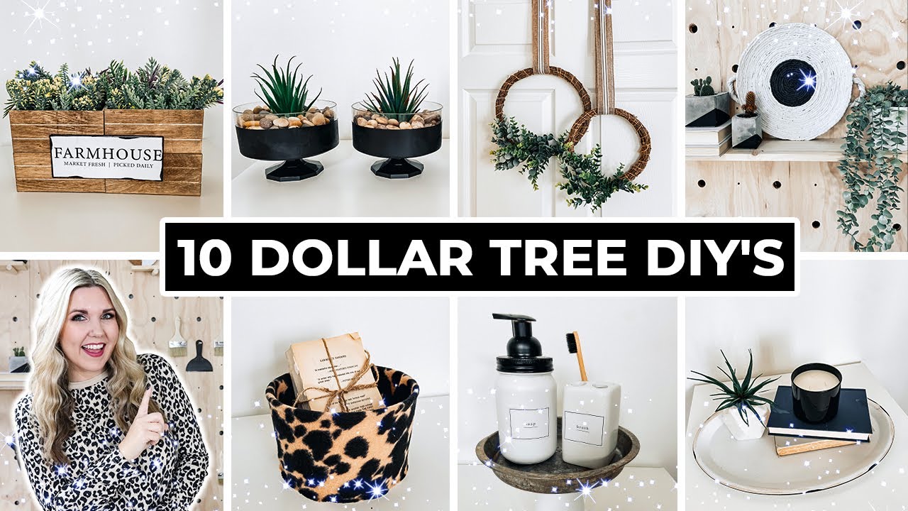 10 HIGH-END Decor IDEAS From DOLLAR TREE 2021...No Skill Required ...