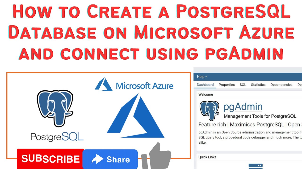 How To Create A PostgreSQL Database On Microsoft Azure And Connect ...