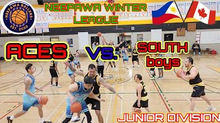 ACES VS. SOUTH BOYS (JUNIOR DIVISION)NEEPAWA BALLERS | NEEPAWA WINTER LEAGUE 🇨🇦🇵🇭