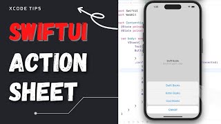 Create Actionsheet in SwiftUI - Xcode 14 [2022] 4K