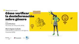 Cómo verificar la desinformación sobre género 🙋🏼‍♀️ | Seminario web