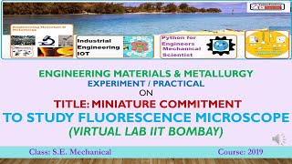 Fluorescence Microscope Optical Microscopy Virtual Lab IIT Bombay