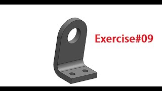 Solidworks tutorial for beginners | Exercise 09|  Sketch steel bracket