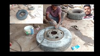 7.50 . 16 New tyre change || Easy method