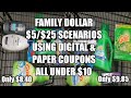 FAMILY DOLLAR $5/$25 USING PAPER & DIGITAL COUPONS| CHEAP DOVE BODYWASH PRODUCTS| ALL UNDER $10