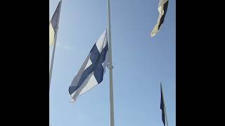 Watch: Finnish Flag Raised at NATO Headquarters