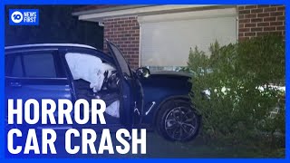 Sydney Couple Recounts Terrifying Moment Car Crashed Into Home | 10 News First