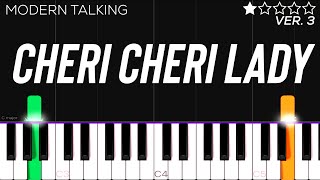 Modern Talking - Cheri Cheri Lady | EASY Piano Tutorial