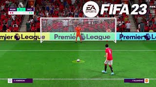 FIFA 23 PS5 - Manchester United Vs Manchester city FT João Félix  | Penalty Shoot 2022/23 | [4k]